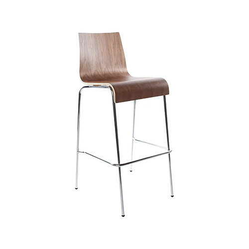 Kokoon Design Tabouret de bar empilable Cobe noyer