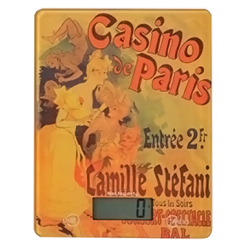 Balance de cuisine electronique vintage 5kg - 1g casino paris - vks-303-1 - KITCHEN CHEF