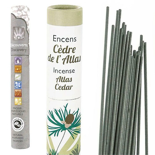 Encens Du Monde Encens Cèdre de l'Atlas 30 bâtonnets + encens ayurvédique 14 bâtonnets