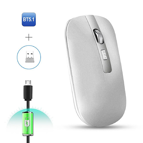 Yonis Souris Sans Fil Rechargeable USB Bluetooth