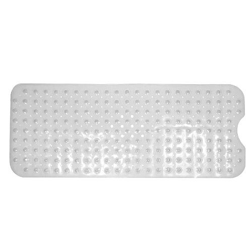 Universal Tapis de douche extra long antidérapant pour la salle de bains | Enlever (clair)