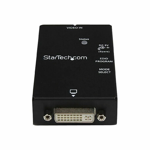 Adaptateur DVI Startech VSEDIDDVI Noir