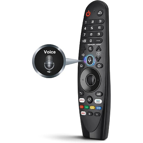 SANAG Mr20Ga Telecommande De Rechange, Magic Remote Akb75855501, Compatible Avec 4K 8K Oled Tv(Avec Fonction Souris Et Fonction Vocale)(A)