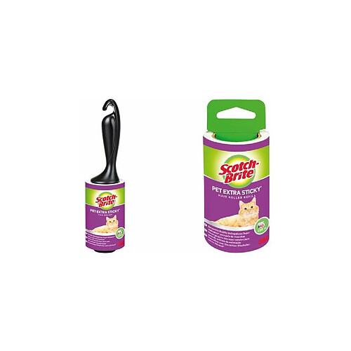 Scotch-Brite Brosse adhésive poils animaux Pet Extra Sticky ()