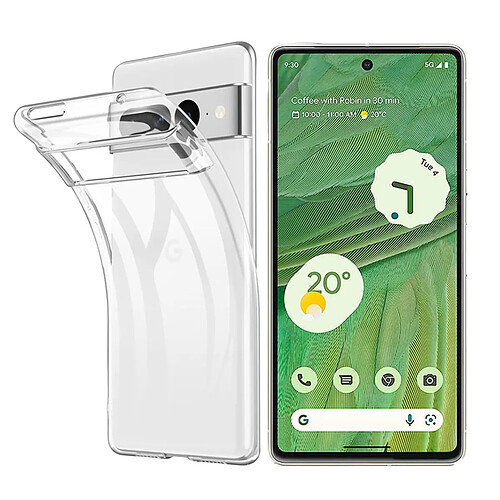 Coque de protection souple silicone transparente pour Google Pixel 7 5G 6.3" - Visiodirect -