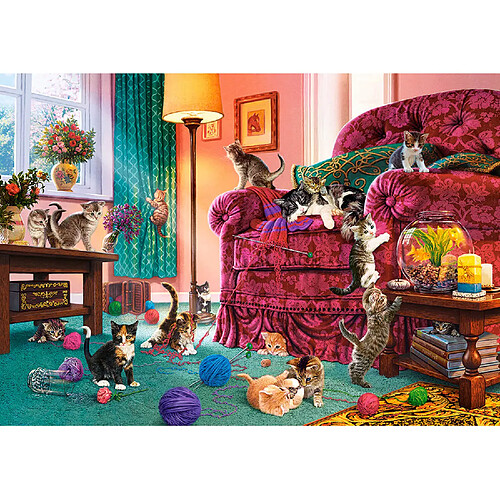 Castorland Puzzle 500 pièces : Chatons coquins