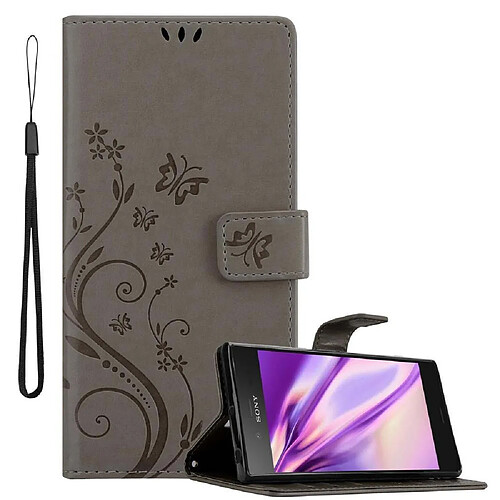 Cadorabo Coque Sony Xperia XZ1 Etui en Gris