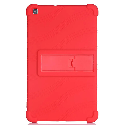 Coque en silicone avec béquille rouge pour votre Samsung Galaxy Tab A 8.0 Wi-Fi (2019) SM-T290/T297