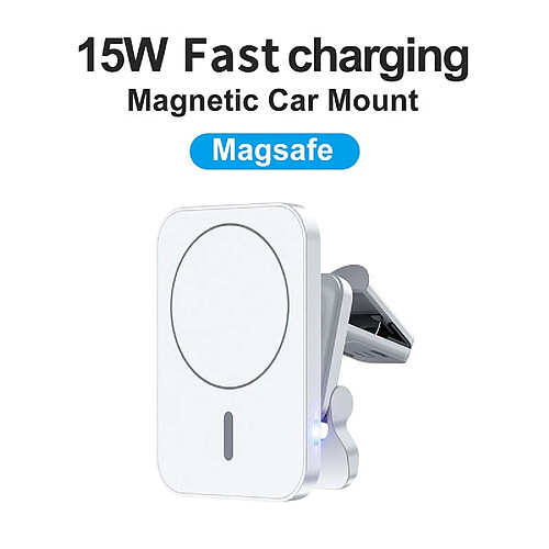 Universal Chargeur sans fil magnétique 15W Porte-ventilateur de voiture Porte-téléphone Porte-téléphone Station de recharge rapide 12 Chargeur sans fil | Chargeur de téléphone mobile