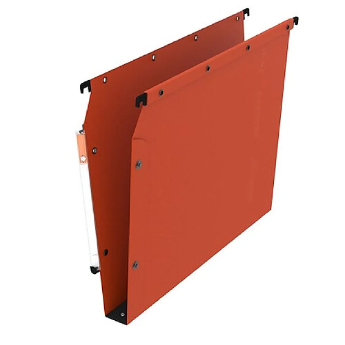 Dossier suspendu kraft pression L'Oblique AZ fond 3 cm pour armoire - orange - Lot de 25