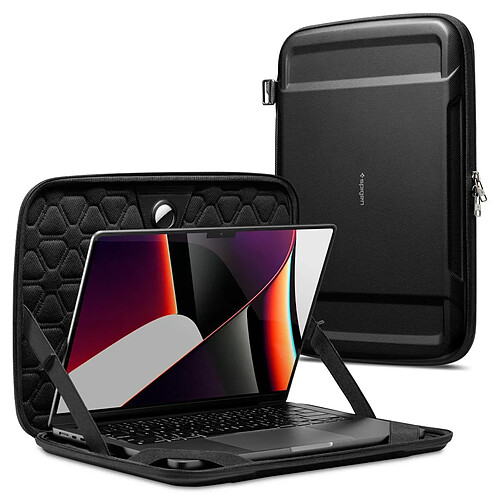 Spigen Sgp Spigen Rugged Armor Pro Coque Rigide Compatible avec Macbook Pro 16 Pouces 2021 - Noir