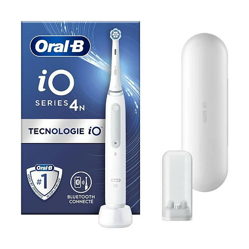 Brosse a dents électrique ORAL-B iO4 connectée - 80363959 - blanc - sans fil