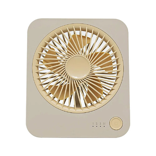 (Kaki) Nouveau Ventilateur de Bureau Portable Ultra-Mince Puissant Ventilateur de Circulation D'Air Silencieux Mini Ventilateur USB pour Bureau Maison Chambre Dortoir