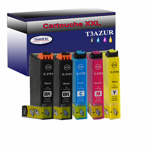 T3Azur 5x Epson T27XL -Compatible