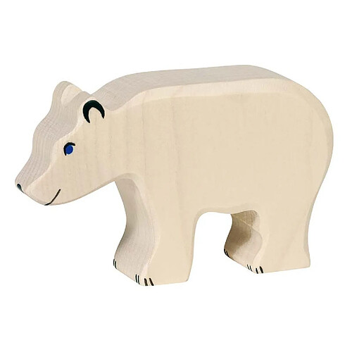 Figurine Holztiger Ours polaire mangeant