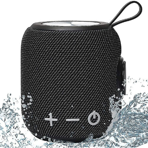 Universal Haut-parleur Bluetooth Bluetooth Bluetooth 5.0 avec basse profonde IPX7 Bluetooth Bluetooth 5.0 avec basse profonde et contrebasse, juke-box Stéréo Bluetooth (noir)