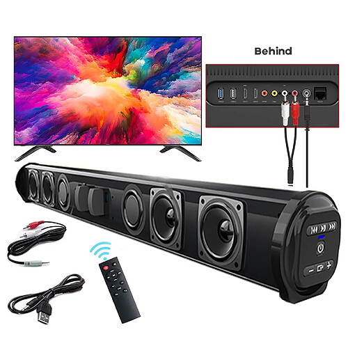 Universal Système de haut-parleur Bluetooth Bluetooth sans fil Super Power Son Haut-parleur câblé Stéréo Stéréo Stéréo Home Theater Projecteur de télévision | Subwoofer