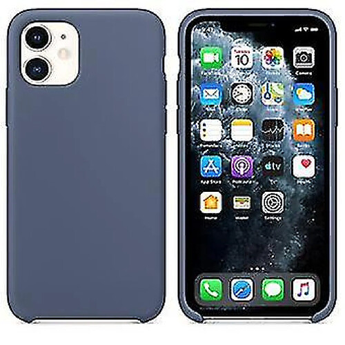 Universal Couverture de boîtier en silicone liquide pour amortissement de protection Apple iPhone 11