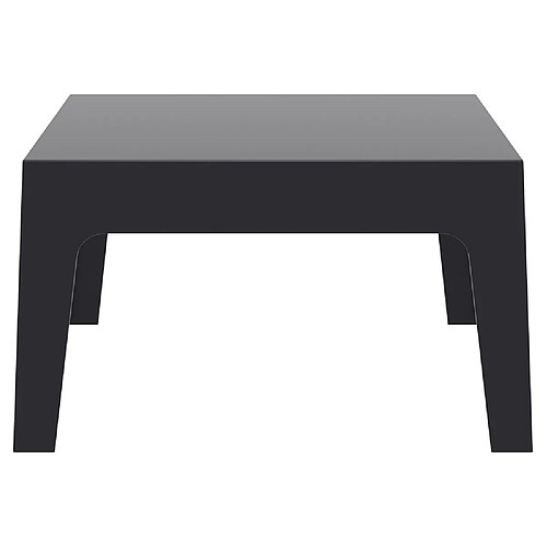 Alterego Table basse 'MARTO' noire en matière plastique