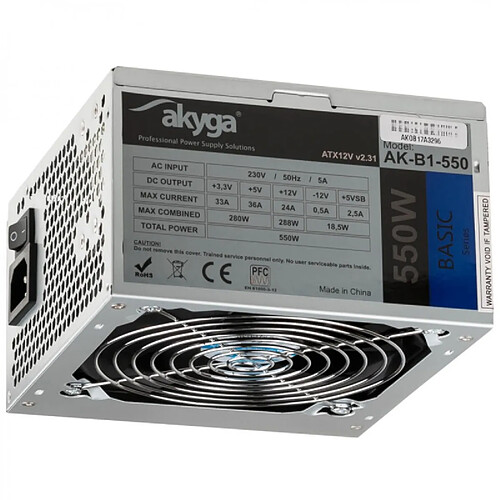 Bloc d'Alimentation Akyga AK-B1-550 ATX 550 W