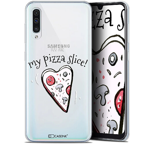 Caseink Coque Pour Samsung Galaxy A50 (6.4 ) [Gel HD Collection Love Saint Valentin Design My Pizza Slice - Souple - Ultra Fin - Imprimé en France]