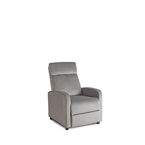 Vivaldi Fauteuil DANNY Gris Velours