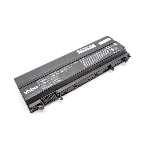 vhbw batterie compatible avec Dell Latitude E5540 laptop (6600mAh, 11,1V, Li-Ion, noir)