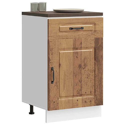 vidaXL Armoire de cuisine Kalmar vieux bois bois d'ingénierie