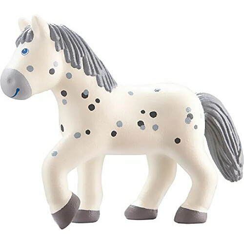 HABA Little Friends Horse Pippa - Figurine de jument gris pommelA en plastique de 11,4 cm