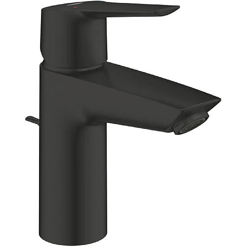 Mitigeur monocommande lavabo - GROHE Start - 242092432 - Noir mat - Taille S - Economie d'eau - Tirette et vidage