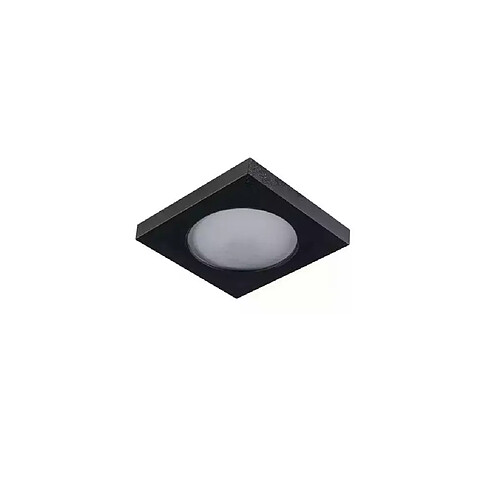 Kanlux Support Spot LED Encastrable Max 10W GU5.3/GU10 AC/DC12V AC220-240V Étanche IP44 Carré Noir - perçage 60mm