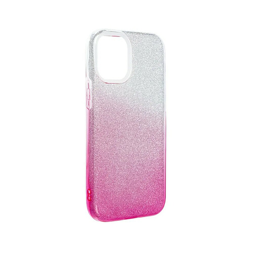 Funda Silicona Forcell Apple iPhone 12 Mini Rosa/Blanco