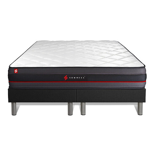 Somness Ensemble double sommier + matelas REGEN à mémoire de forme 180x200