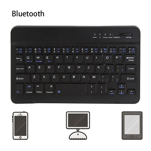 Universal Clavier Bluetooth sans fil ultra-mince de 10 pouces pour iMac/iPad Téléphones portables Tablettes PC Clavier Bluetooth sans fil multidispositifs