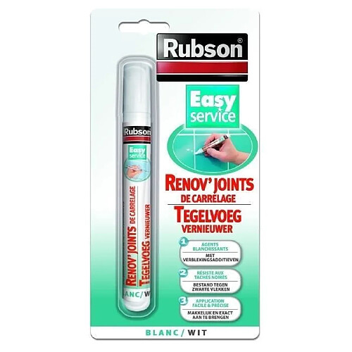 RUBSON Renov'Joints de carrelage Blanc 7ml