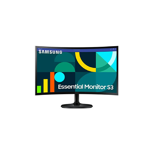 ECRAN 24'' Samsung S24D364GAU Noir VA 1920x1080 Incurvé 1800R 4ms 100Hz 16:9 250 cd/m² HDMI VGA Casque Pied inclinable VESA 75x75 LS24D364GAUXEN