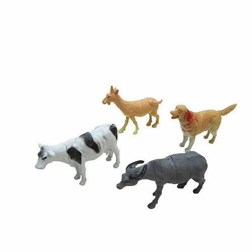 BigBuy Fun Figurines d'animaux Ferme (4 pcs)