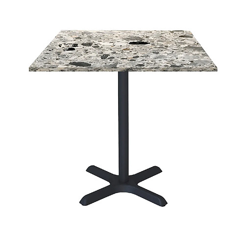 Restootab Table 70x70cm - modèle Dina terrazzo cepp