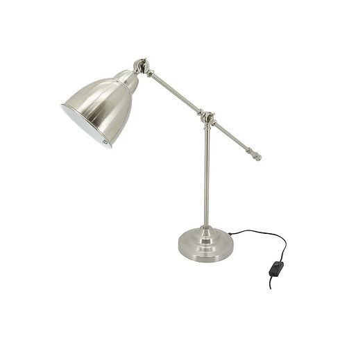 Aubry Gaspard Lampe de bureau en acier brossé.