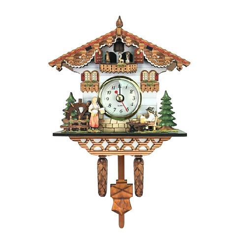 Coucou Horloge Murale en Bois