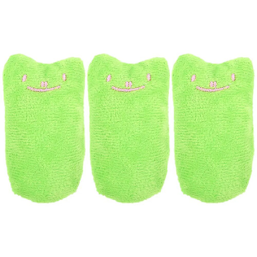 3pcs Peluche Cartoon Teething Toy Stuffed Catnip Toy Pet Cat Chewing Toy Cat Interactive Toy