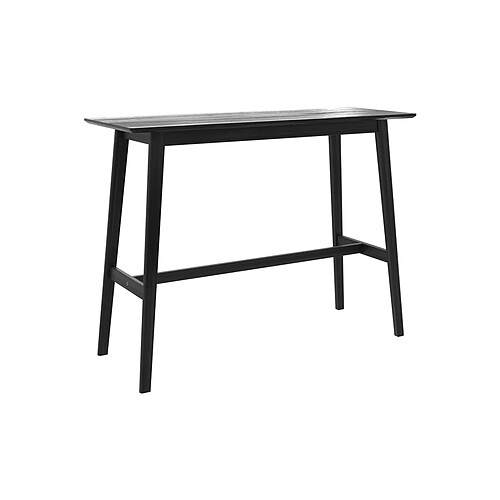 Rendez Vous Deco Table de bar rectangulaire Buvette 4 personnes en bois noir 120 cm