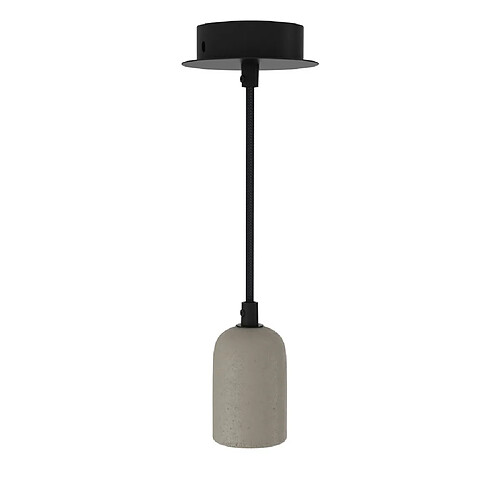 XanLite Suspension à douille en ciment gris pour ampoule à cuLot E27