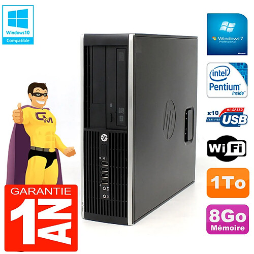 PC HP Compaq Pro 6200 SFF Intel G840 RAM 8Go 1To Graveur DVD Wifi W7 · Occasion