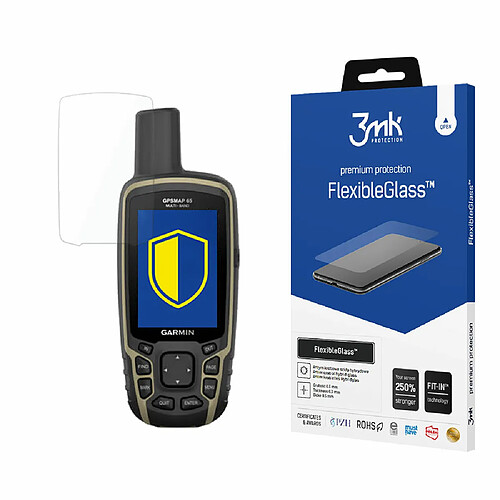 Max Protection Garmin GPSMap 65 - 3mk FlexibleGlass