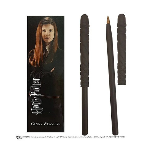 Noble Collection Harry Potter - Set stylo à bille et marque-page Ginny