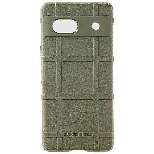 Avizar Coque pour Google Pixel 7a Silicone Épais Coins Antichocs Motif Relief Vert Kaki