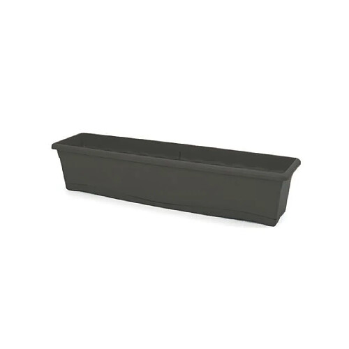 Plastiken Jardiniere rectangulaire - 80 X 20 cm avec plateau - Anthracite