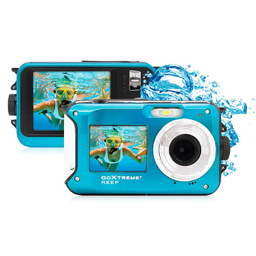 Appareil photo sous-marin EASYPIX 2 écrans GoXtrem Reef Bleu