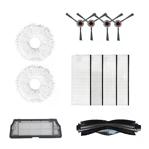 Filtre HEPA pour ECOVACS Deebot N9 +, accessoires de remplacement pour aspirateur Robot, brosse latérale, pièce en tissu